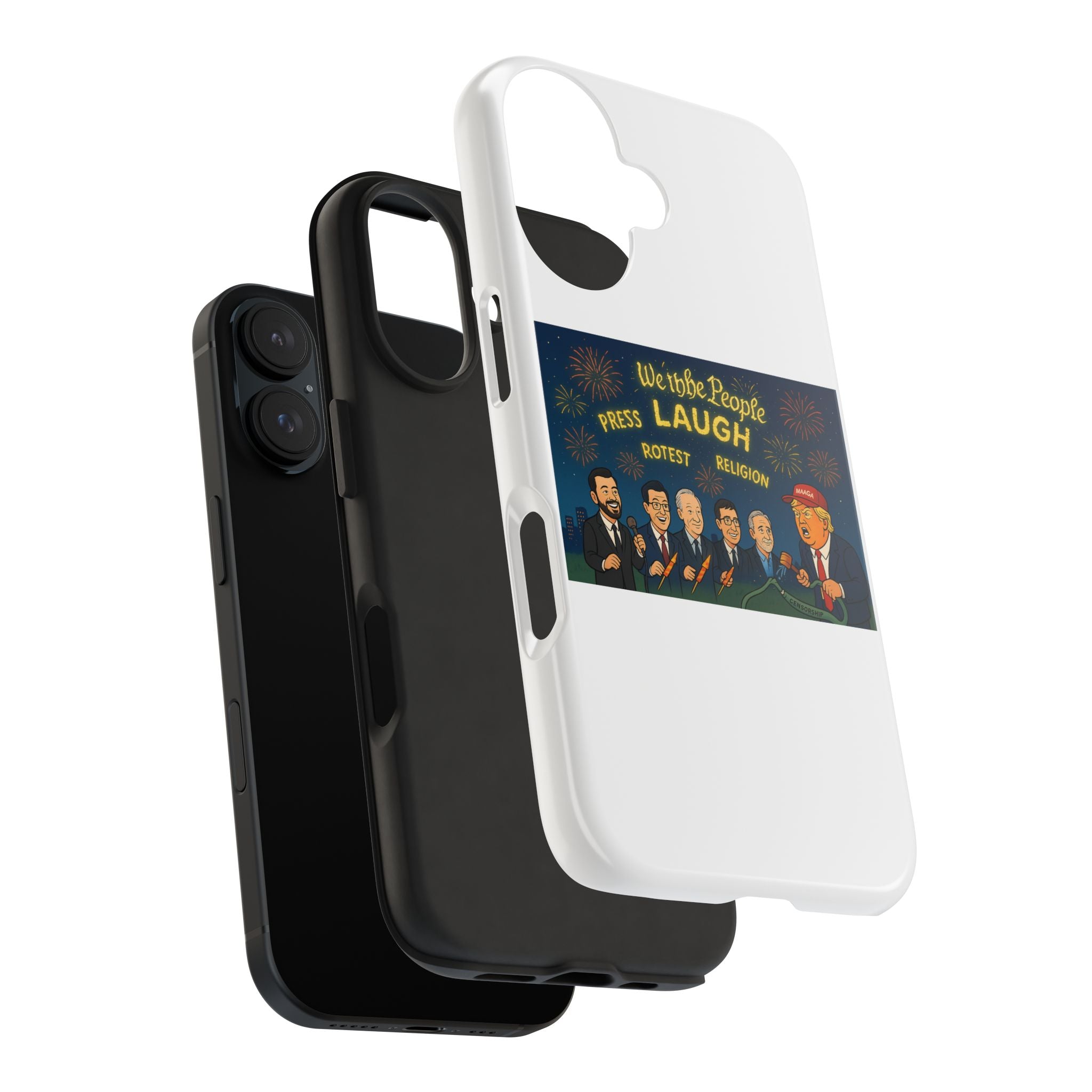 Bold Cancellation Tough Phone Cases, Political Statement Case, Funny Protest Case, Gift for Activists, Unique Phone Cover