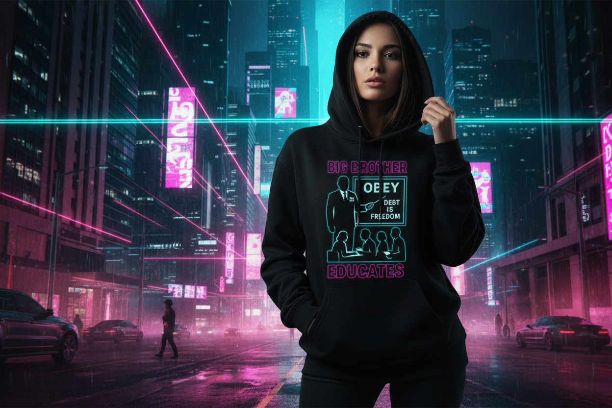 BIG BROTHER EDUCATES stylish model banner