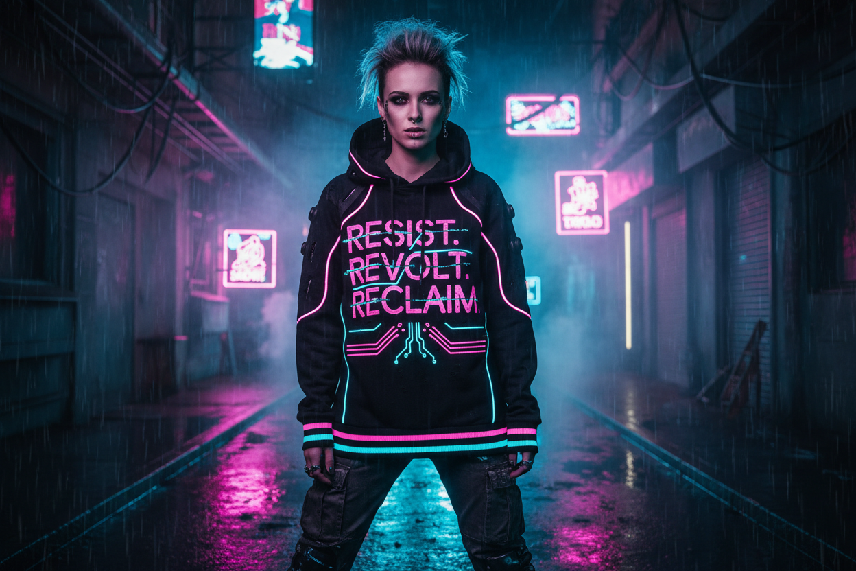 can u generate a horizontail hot model wering my clothing her the swearthsir tto wear